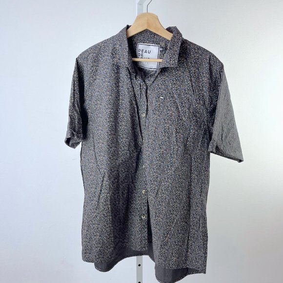 Peau De Loup Other - PEAU DE LOUP Floral Short Sleeve Button Up Shirt Men Women Gender Neutral 18 XL